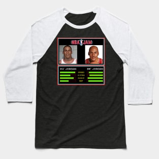 84’ Jordan vs 96’ Jordan - NBA Jam Edition Baseball T-Shirt